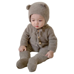 Macacão Infantil com Touca de Ursinho Macacão Infantil com Touca de Ursinho Loja do Bambino 