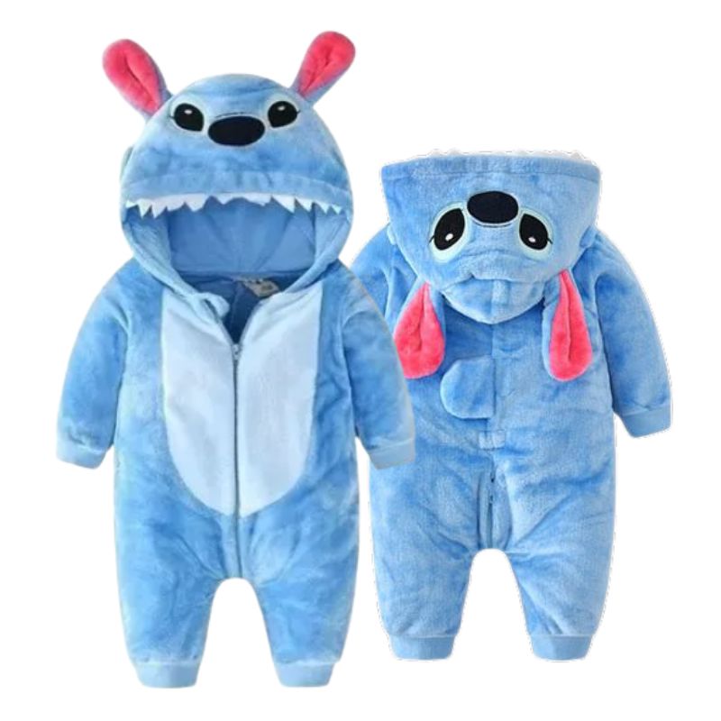 Macacão Stitch Infantil Macacão Stitch Infantil Loja do Bambino Azul 70 