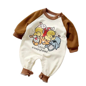 Macacão de Bebê Ursinho Pooh Bambino Macacão de Bebê Ursinho Pooh Bambino Loja do Bambino Marrom 3 meses 