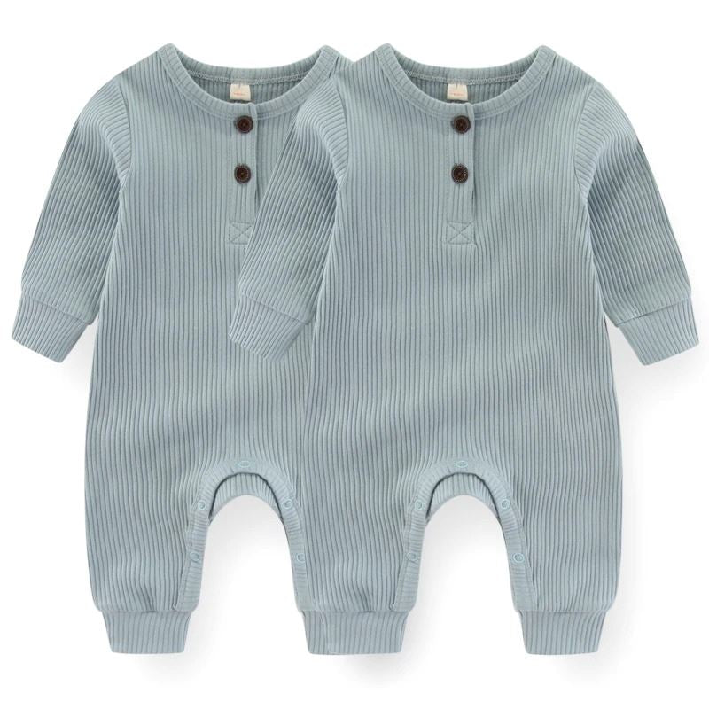 Macacão bebê Manga Longa Unissex - Compre 1 e leve 2 Macacão bebê Manga Longa Unissex - Compre 1 e leve 2 Loja do Bambino Azul 0 a 3 meses 