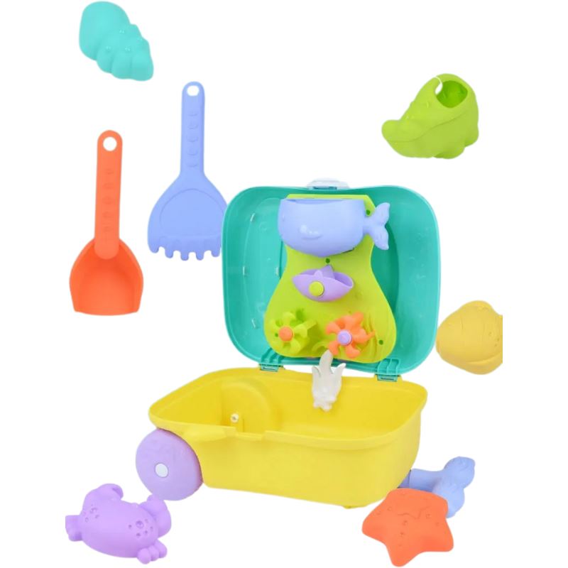 Maleta Praia e Areia Infantil Bambino Maleta Infantil Diversão na Areia Bambino Loja do Bambino 