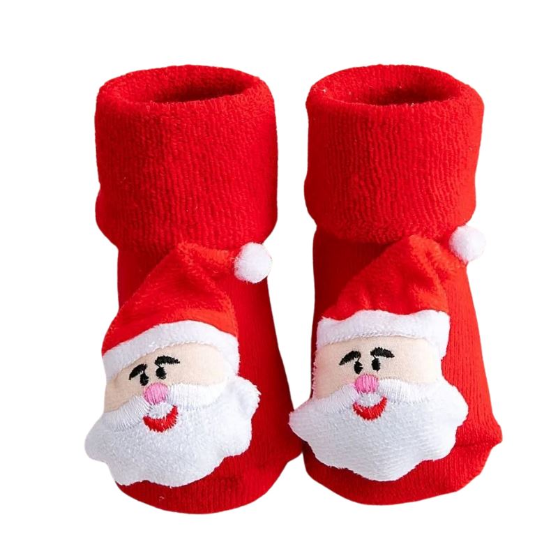 Meia Natalina Recém Nascido Bambino Meia Natalina Recém Nascido Bambino Loja do Bambino Modelo 04 P - 0 a 1 ano 