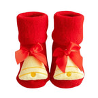 Meia Natalina Recém Nascido Bambino Meia Natalina Recém Nascido Bambino Loja do Bambino Modelo 06 P - 0 a 1 ano 