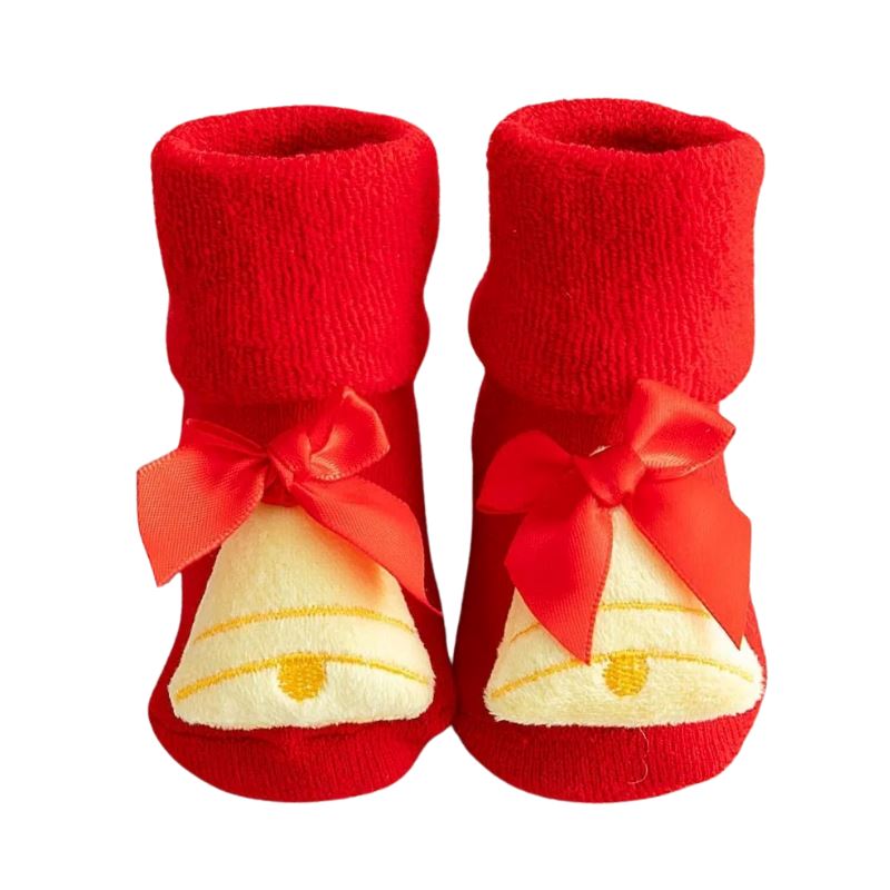 Meia Natalina Recém Nascido Bambino Meia Natalina Recém Nascido Bambino Loja do Bambino Modelo 06 P - 0 a 1 ano 