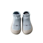 Meia Sapatilha Bebê Antiderrapante Cano Médio Meia Sapatilha Bebe Antiderrapante Cano Médio Loja do Bambino Azul 20 (12cm) 