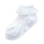 Meia em Renda Recém Nascido Bambino Meia em Renda Recém Nascido Bambino Loja do Bambino Branca P - 3 a 11 meses 