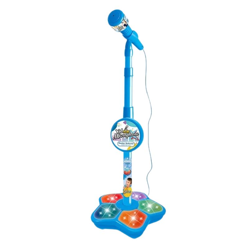 Microfone Karaokê Infantil Microfone Karaokê Infantil Loja do Bambino Azul 100x21x21cm 