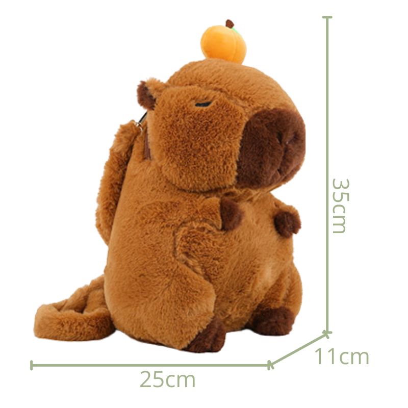 Mochila Infantil Pelúcia Capivara Mochila Infantil Pelúcia Capivara Loja do Bambino 