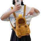 Mochila Infantil Pelúcia Capivara Mochila Infantil Pelúcia Capivara Loja do Bambino 