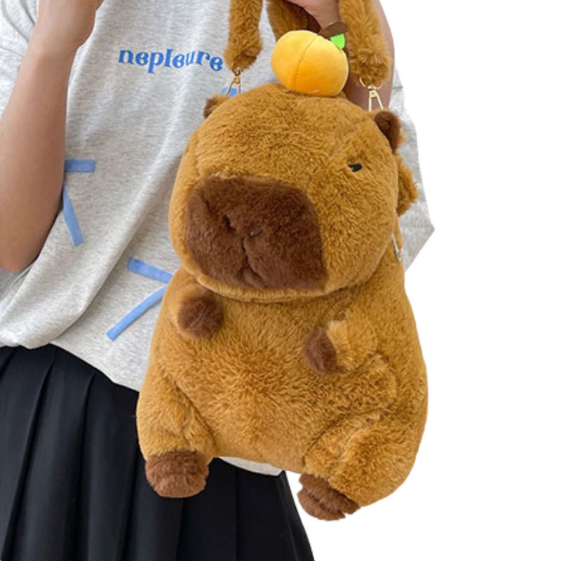 Mochila Infantil Pelúcia Capivara Mochila Infantil Pelúcia Capivara Loja do Bambino 