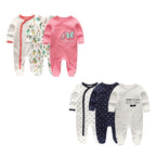 Conjunto Pijama Macacão para Recém Nascido - Contém 3 Unidades Conjunto Pijama Macacão para Recém Nascido - Contém 3 Unidades Loja do Bambino 