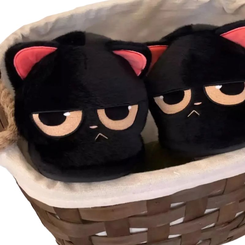 Pantufa Infantil Peluciada Gatinho Nojinho Pantufa Infantil Peluciada Gatinho Nojinho Loja do Bambino 