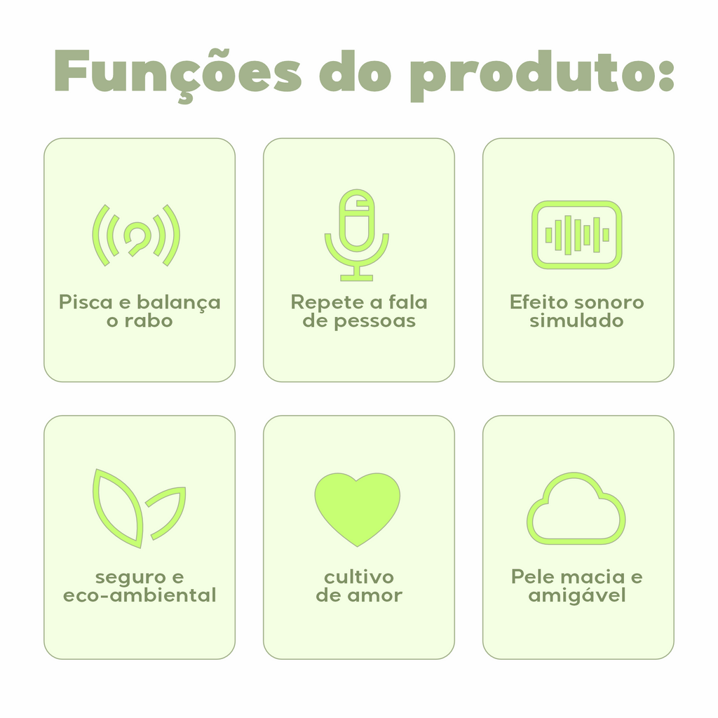 Pelúcia Interativa Realista de Gatinho e Cãozinho Pelúcia interativa realista de gatinho e cãozinho Loja do Bambino 