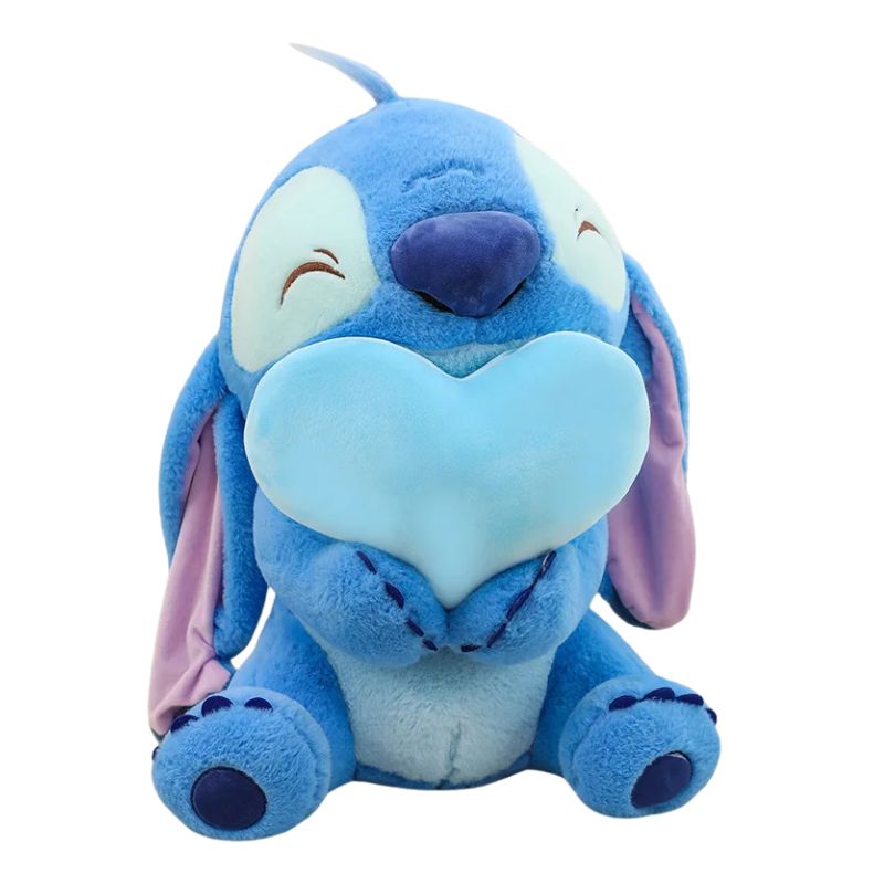 Pelúcia do Stitch com Coração Pelúcia do Stitch com Coração Loja do Bambino Azul 30cm 