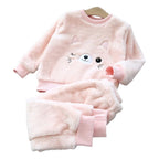 Pijama Infantil Feminino Gatinha Peluciado Pijama Infantil Feminino Gatinha Peluciado Loja do Bambino Rosa 90 