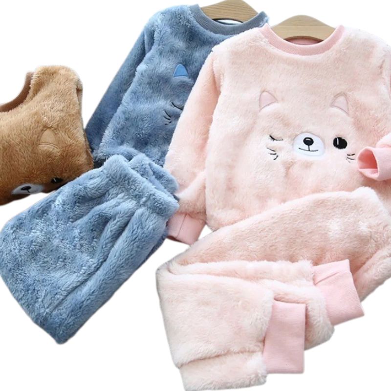 Pijama Infantil Feminino Gatinha Peluciado Pijama Infantil Feminino Gatinha Peluciado Loja do Bambino 