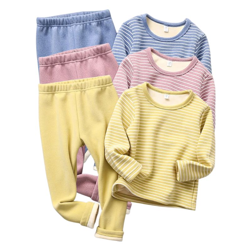 Pijama Infantil Listrado Peluciado Pijama Infantil Listrado Peluciado Loja do Bambino 