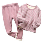 Pijama Infantil Listrado Peluciado Pijama Infantil Listrado Peluciado Loja do Bambino Rosa 90 