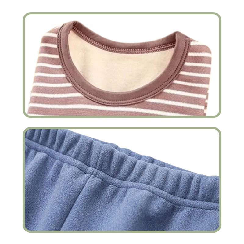 Pijama Infantil Listrado Peluciado Pijama Infantil Listrado Peluciado Loja do Bambino 