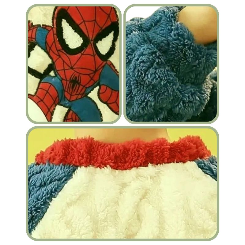 Pijama Peluciado Homem-Aranha Infantil Pijama Peluciado Homem-Aranha Infantil Loja do Bambino 