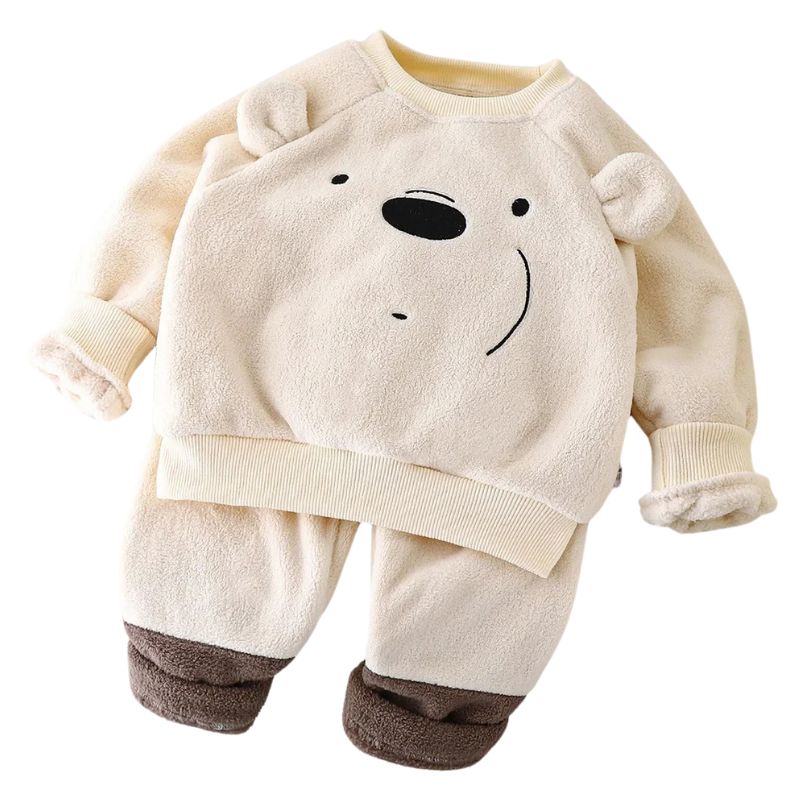 Pijama Peluciado Ursinho Infantil Pijama Peluciado Ursinho Infantil Loja do Bambino Branco 90 