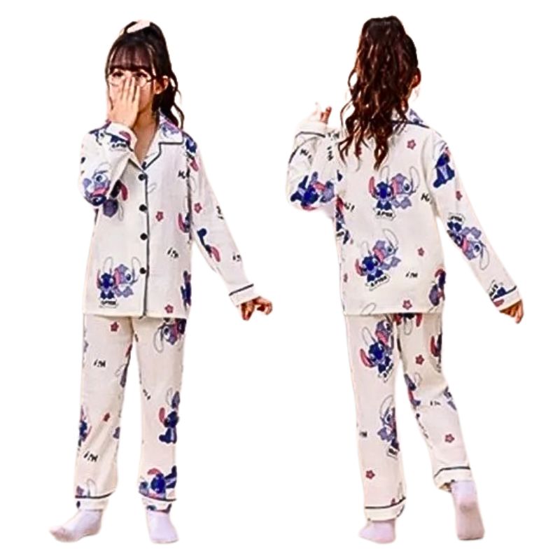 Pijama Stitch com Botões Pijama Stitch com Botões Loja do Bambino 