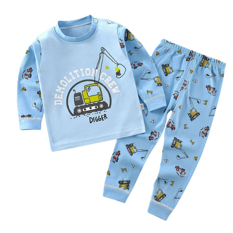 Pijama Infantil Manga Longa para Bebês e Crianças Pijama Infantil Manga Longa para Bebês e Crianças Loja do Bambino Modelo 8 3 a 6 meses 