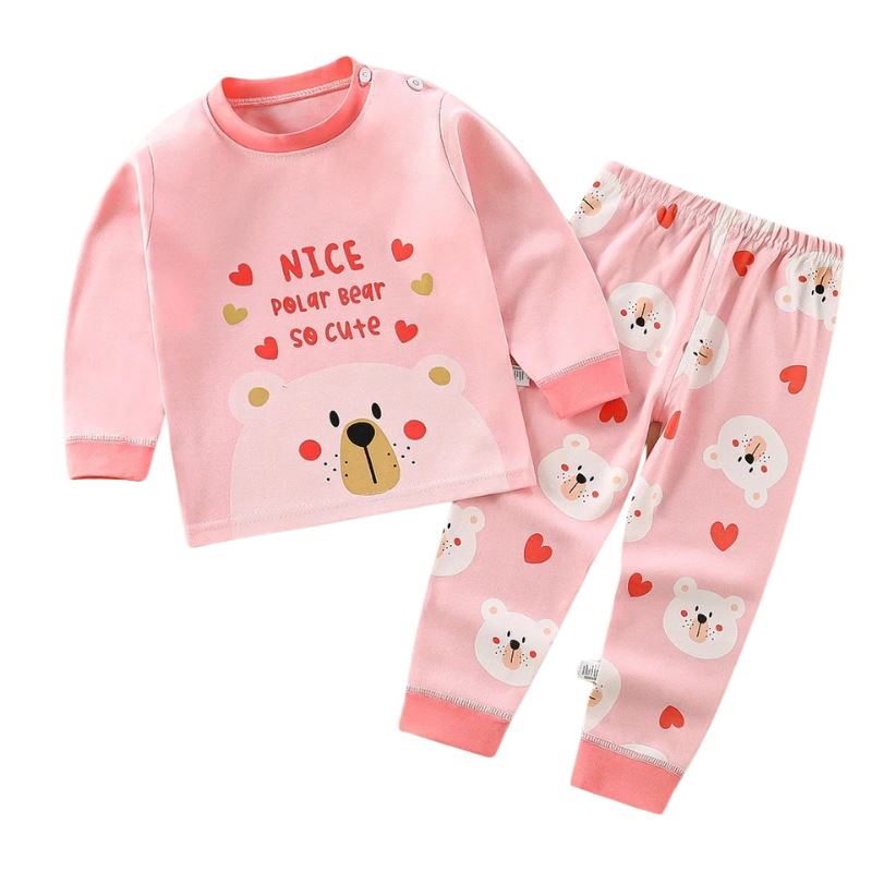 Pijama Infantil Manga Longa para Bebês e Crianças Pijama Infantil Manga Longa para Bebês e Crianças Loja do Bambino Modelo 9 3 a 6 meses 