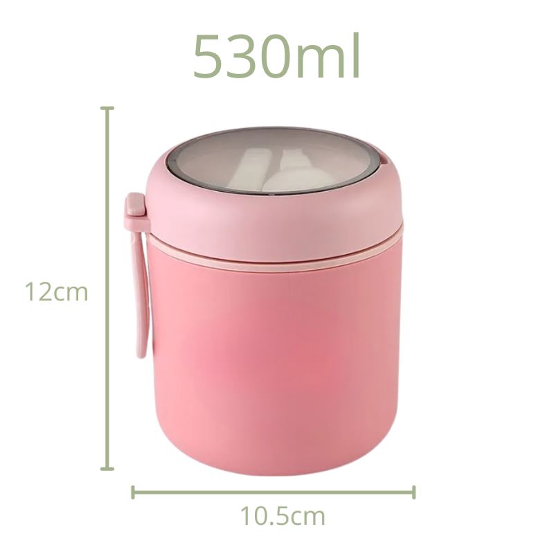 Pote Térmico Infantil em Inox com Colher de Brinde Pote Térmico Infantil em Inox com Colher de Brinde Loja do Bambino 