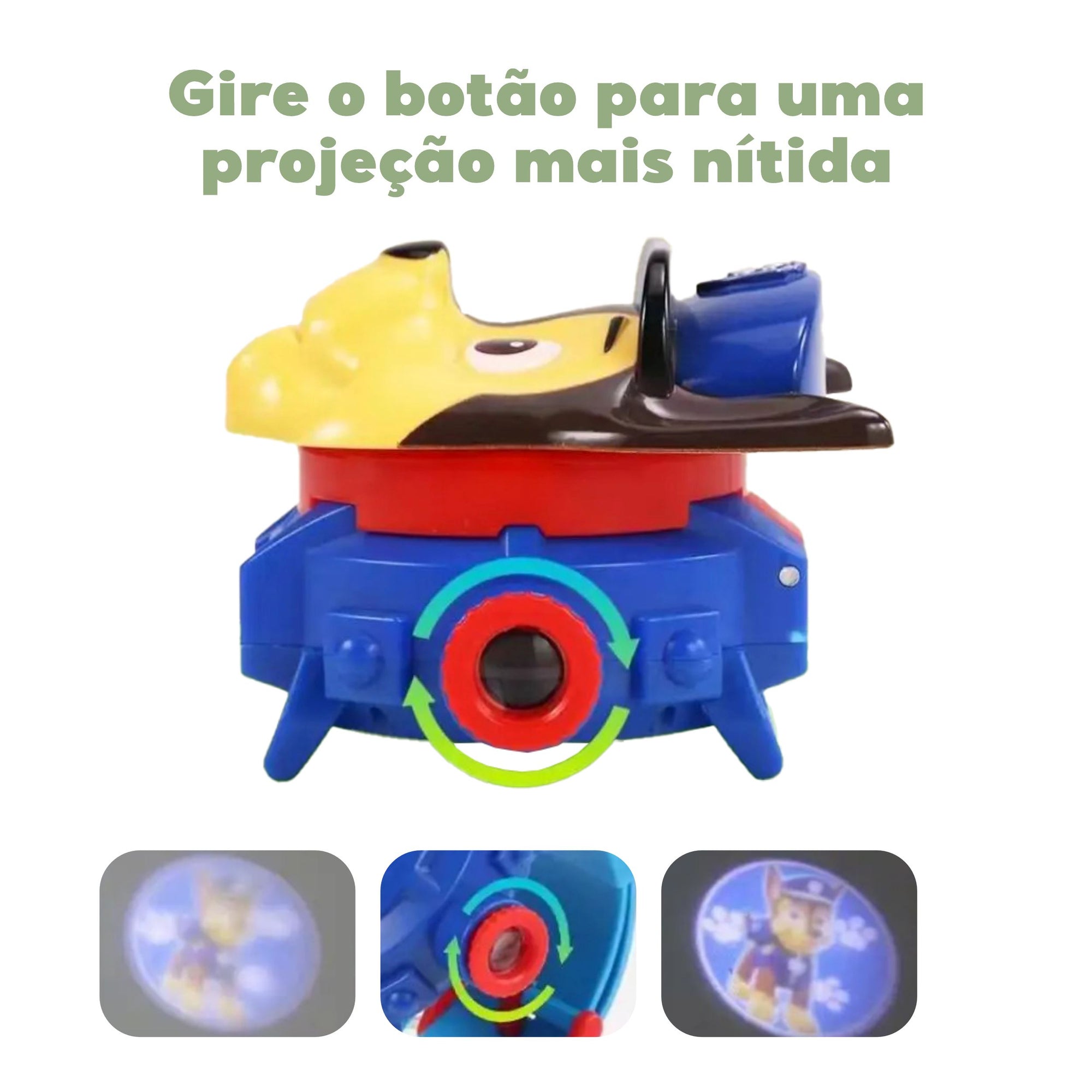 Relógio Patrulha Canina - Com Projetor de Imagens Relógio Patrulha Canina - Com Projetor de Imagens Loja do Bambino 