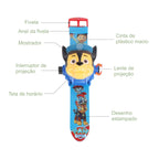 Relógio Patrulha Canina - Com Projetor de Imagens Relógio Patrulha Canina - Com Projetor de Imagens Loja do Bambino 