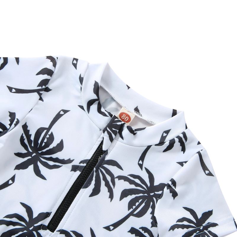 Roupa de Praia Palmeira Infantil + Touca de Brinde Roupa Natação Palmeira Infantil + Touca de Brinde Loja do Bambino 