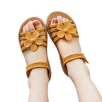 Sandália Verão Margarida Infantil Bambino Sandália Margarida Infantil Bambino Loja do Bambino Amarelo 24 (15cm) 