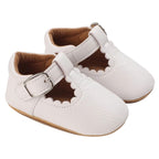 Sapatinho De Couro Para Bebê Sapatinho De Couro Para Bebê Loja do Bambino Branco 0 a 6 meses (11cm) 