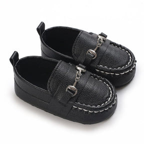 Sapato Mocassim em Couro para Bebê Sapato Mocassim em Couro para Bebê Loja do Bambino Preto 1 