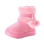 Bota Pompom de Inverno Infantil - Pantufinha Revestida de Lã Bota Pompom de Inverno Infantil Loja do Bambino 