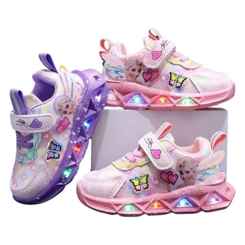 Tênis Frozen Luzinha LED Infantil Tênis Frozen Luzinha LED Infantil Loja do Bambino 