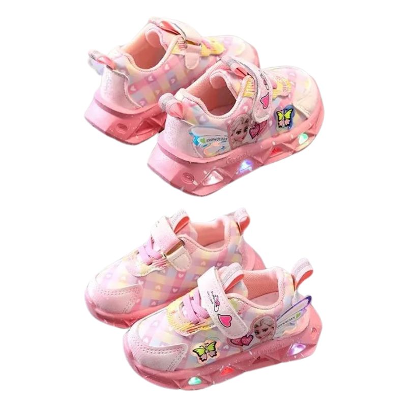 Tênis Frozen Luzinha LED Infantil Tênis Frozen Luzinha LED Infantil Loja do Bambino 