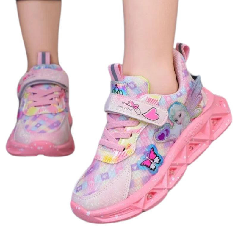Tênis Frozen Luzinha LED Infantil Tênis Frozen Luzinha LED Infantil Loja do Bambino 