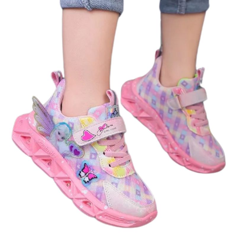 Tênis Frozen Luzinha LED Infantil Tênis Frozen Luzinha LED Infantil Loja do Bambino 
