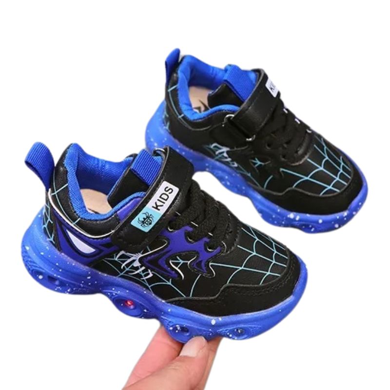 Tênis Homem Aranha com Luzinhas de LED Tênis Homem Aranha com Luzinhas de LED Loja do Bambino 