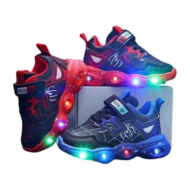 Tênis Homem Aranha com Luzinhas de LED Tênis Homem Aranha com Luzinhas de LED Loja do Bambino 