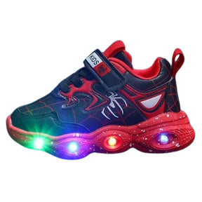 Tênis Homem Aranha com Luzinhas de LED Tênis Homem Aranha com Luzinhas de LED Loja do Bambino 