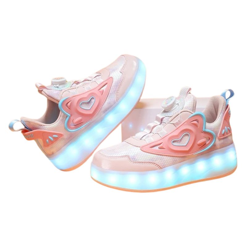 Tênis Infantil Feminino Rodinha com Luz LED Tênis Infantil Feminino Rodinha com Luz LED Loja do Bambino 