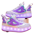 Tênis Infantil Feminino Rodinha com Luz LED Tênis Infantil Feminino Rodinha com Luz LED Loja do Bambino 