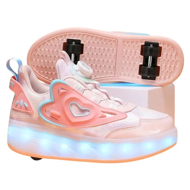 Tênis Infantil Feminino Rodinha com Luz LED Tênis Infantil Feminino Rodinha com Luz LED Loja do Bambino 
