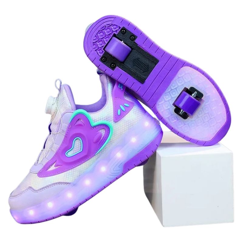 Tênis Infantil Feminino Rodinha com Luz LED Tênis Infantil Feminino Rodinha com Luz LED Loja do Bambino 