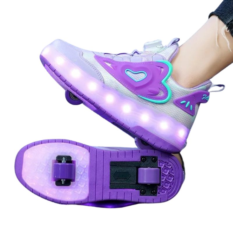 Tênis Infantil Feminino Rodinha com Luz LED Tênis Infantil Feminino Rodinha com Luz LED Loja do Bambino 