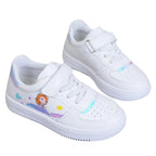 Tênis Infantil Feminino com Velcro Tênis Infantil Feminino com Velcro Loja do Bambino Branco 25 (16.5cm) 