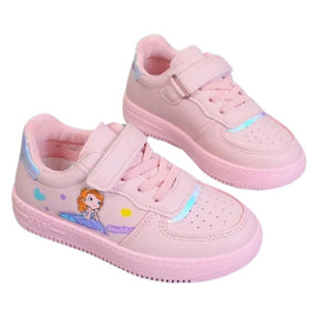 Tênis Infantil Feminino com Velcro Tênis Infantil Feminino com Velcro Loja do Bambino Rosa 25 (16.5cm) 